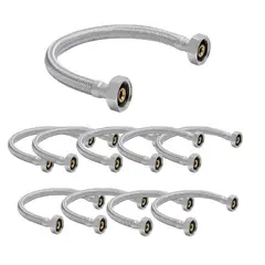 TAUMM - Pack 10 Flexible Agua Fria Y Caliente 1/2 Hi-hi 50 Cm