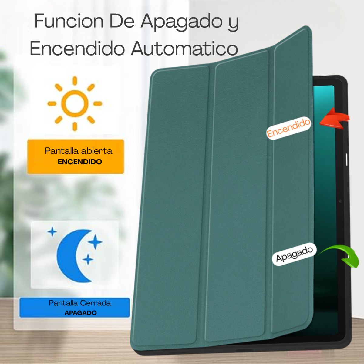 GENERICO - Carcasa Funda Para Samsung Galaxy Tab S10 Lite 10.9 Verde Oscuro