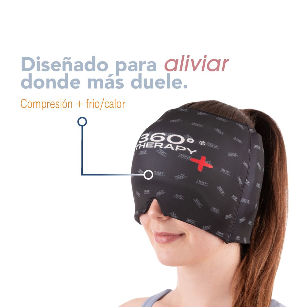 360 THERAPY - Gorro de Gel 360 PLUS con Puntos de Presión Localizados