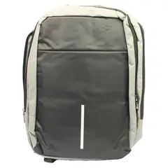 PUNTO STORE - Mochila Gris Urbana Resistente Comoda Uso Diario - PS