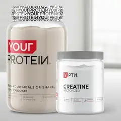 YOUR PROTEIN - Pack Creatina Sin Sabor 300 Gr + Whey 1.28 Kg Sin Sabor