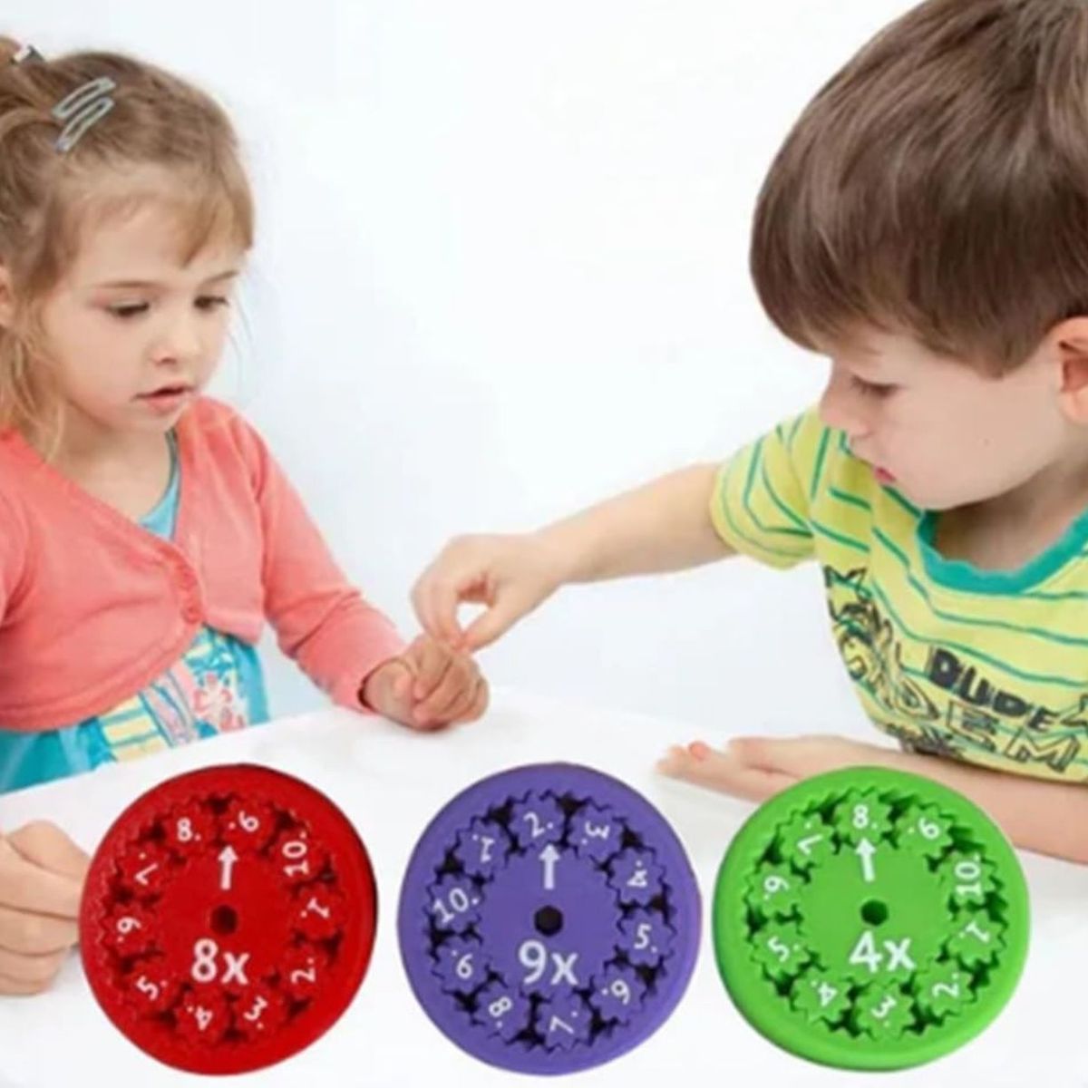 GENERICO - Set Educativo Matemática Infantil Discos Numéricos Gira