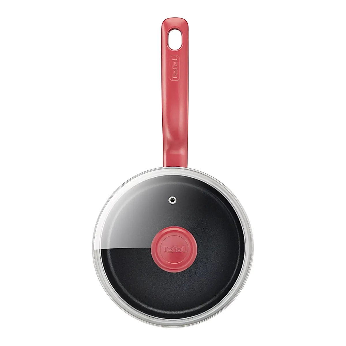 TEFAL - Cacerola 18 Cm con Tapa So Chef Tefal Marca Francesa Color Rojo
