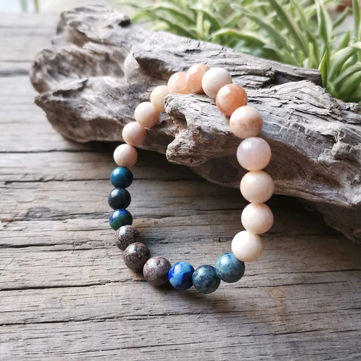 TRIBALLE - Collar y Pulsera  Japa Mala para Armonía, Claridad y Calma