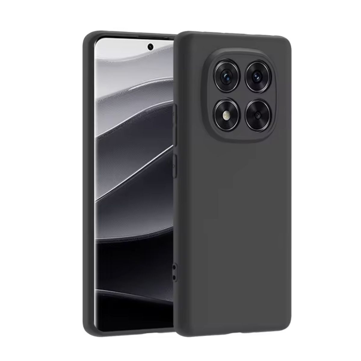GENERICO - Carcasa Silicona Para Xiaomi Note 14 Pro 5g - Negro