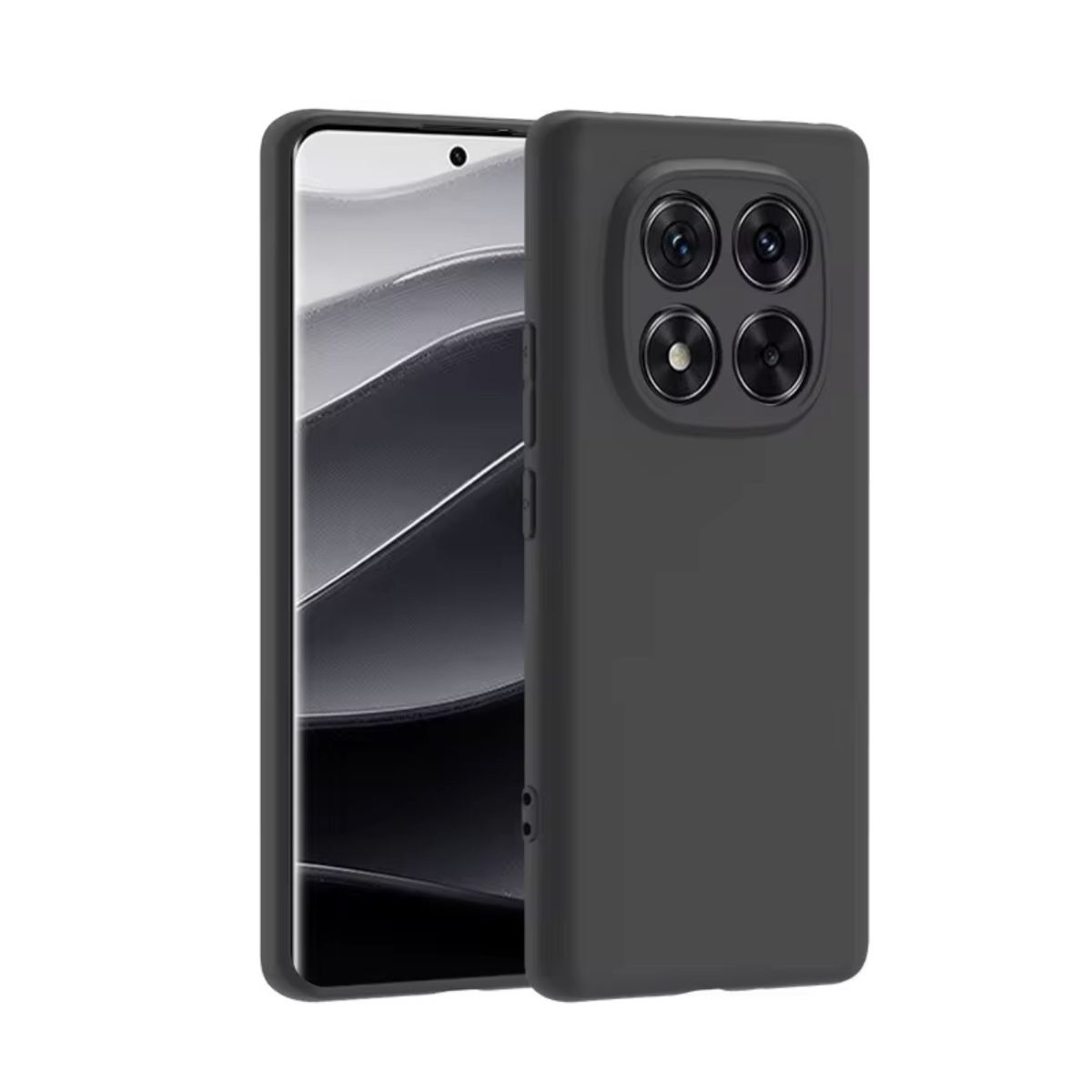 GENERICO - Carcasa Silicona Para Xiaomi Note 14 Pro 5g - Negro