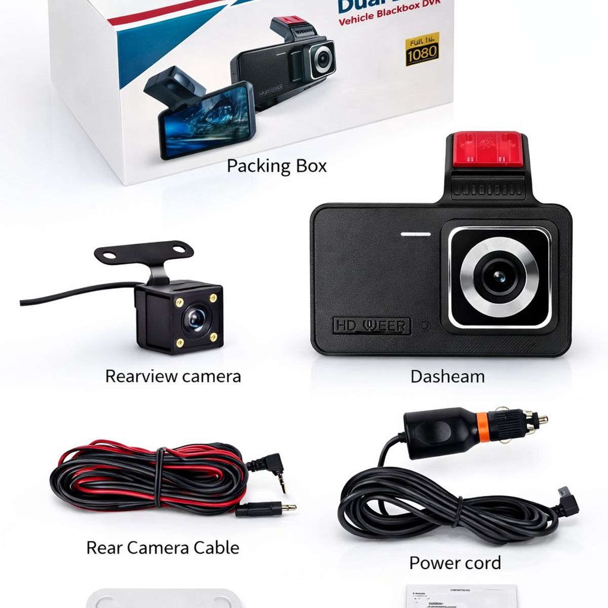 IRM - Cámara Frontal Y Retroceso Auto Seguridad Nocturna Full Hd