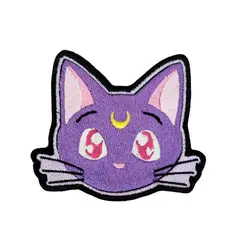 GENERICO - Parche Bordado Termoadhesivo Luna Sailor Moon Fan Art