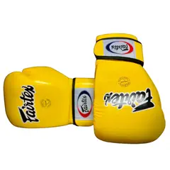 GENERICO - GUANTES DE BOXEO PROFESIONAL FAIRTEX AMARILLO - 14 OZ
