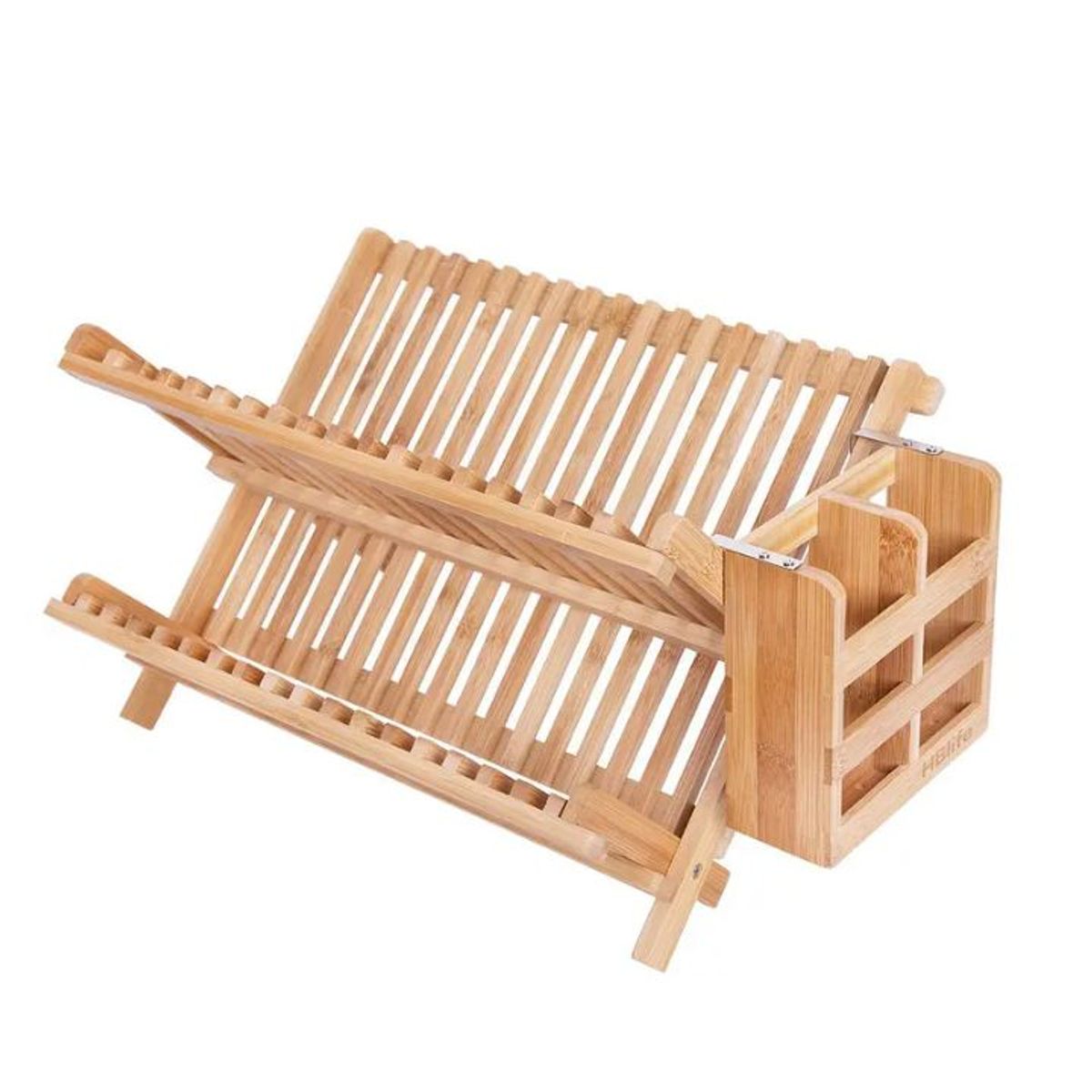 GENERICO - Organizador Escurridor De Platos De Bambú