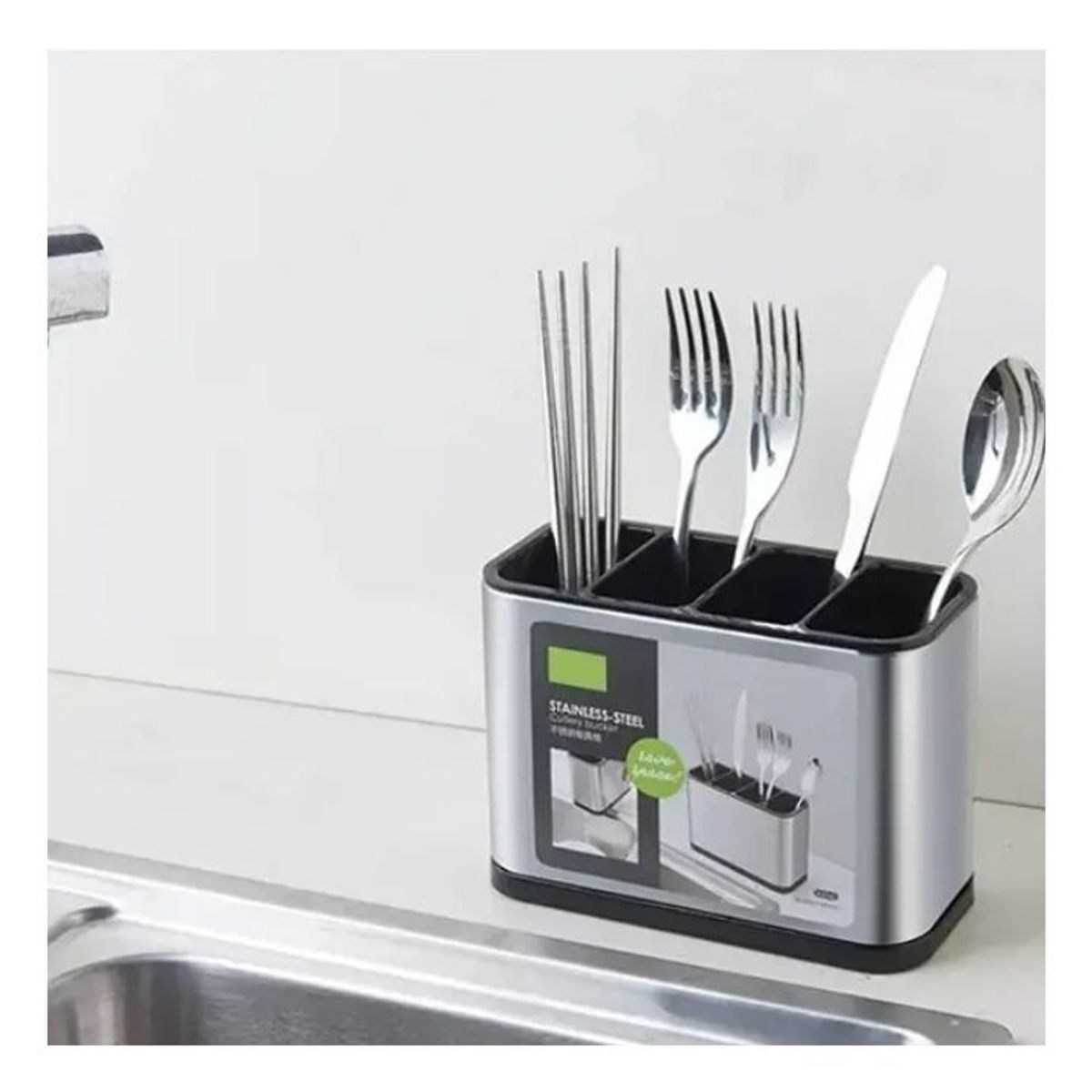GENERICO - Escurridor De Cubierto Utensilios Cocina Acero Inoxidable