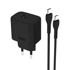 HOCO - Cargador Rápido 20W PD USB-C con Cable C a C