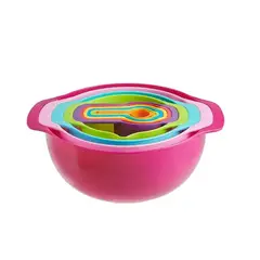 GENERICO - Set De Tazas Medidoras Cernidor Colador Bowl Cocina