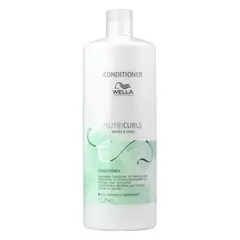 WELLA - Acondicionador Nutricurls Micellar 1000ml Nutre Reduce el Frizz Suaviza Brillo