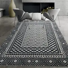 MROTTO - Alfombra 153x213 cm Gris Moderno