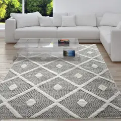 MROTTO - Alfombra Gris 160x230 cm Moderno