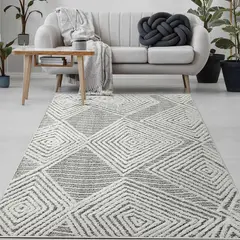 MROTTO - Alfombra Gris 120x180 cm Moderno