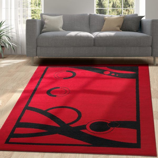 Alfombra Rojo120x180 cm Moderno