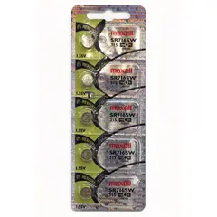 MAXELL - Pack 5 Pilas SR716SW (315) 1.55v Tipo Botón Holograma