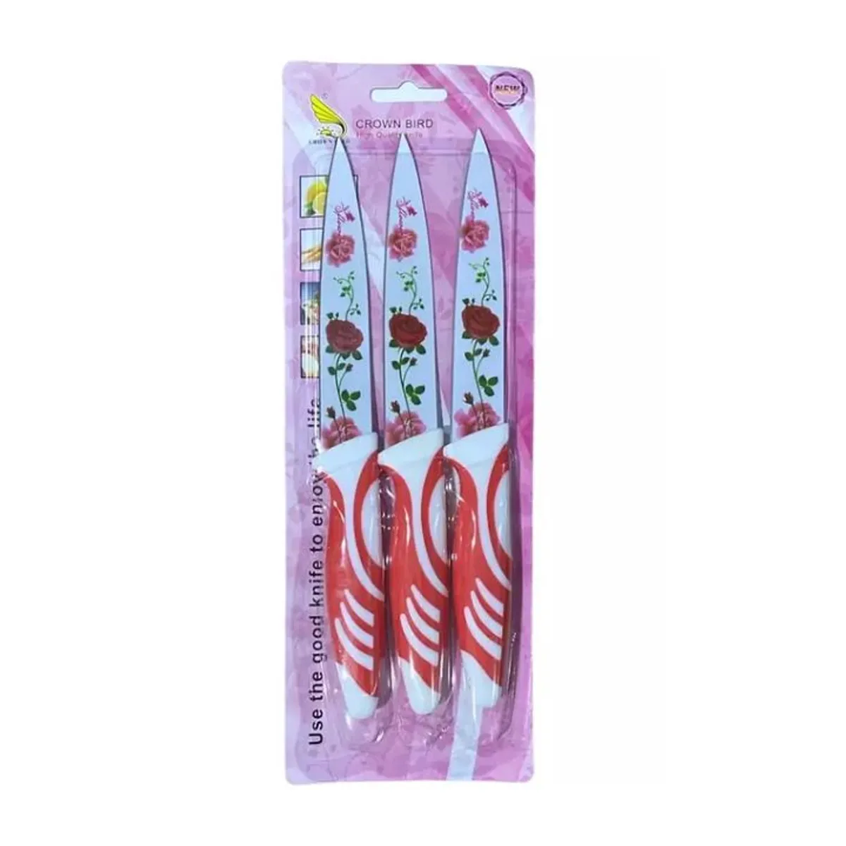 GENERICO - Set 3 Cuchillos Juego Cuchillos Cocina