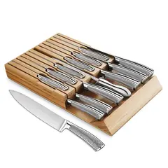 GENERICO - Set Cuchillos De Cocina Acero Inoxidable 14pcs