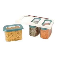 GENERICO - Pack3 Contenedores Organizador Para Despensa - Refrigerador
