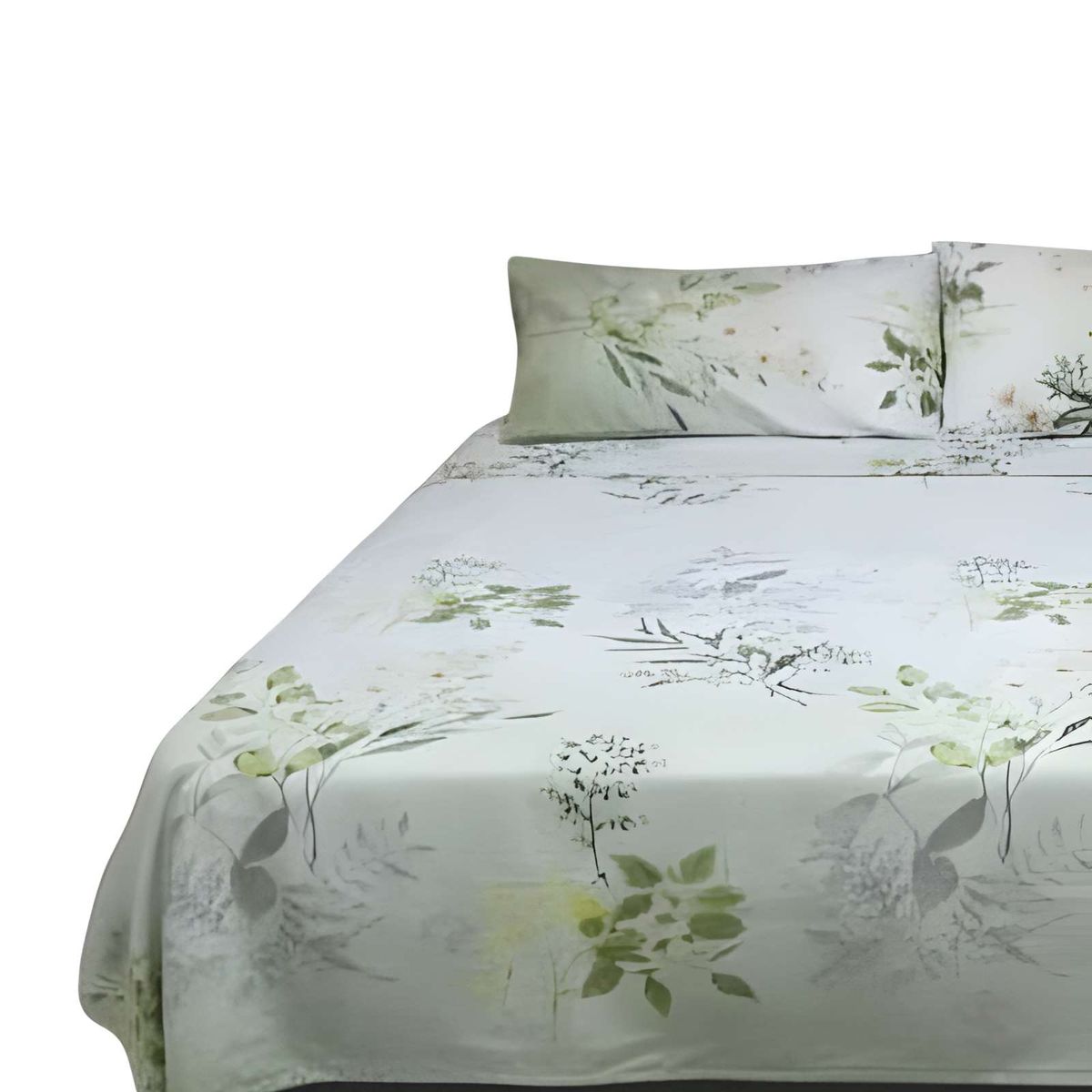 GENERICO - JUEGO DE SABANAS EXTRASUAVES 1 PLAZA VERDE