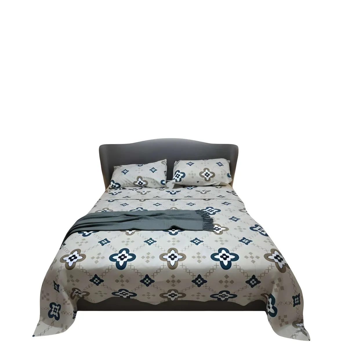 GENERICO - SET DE SABANAS SUAVES 2 PLAZAS BEIGE