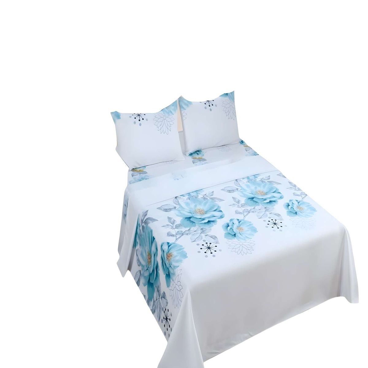 GENERICO - SET DE SABANAS SUAVES SUPER-KING BLANCO C2