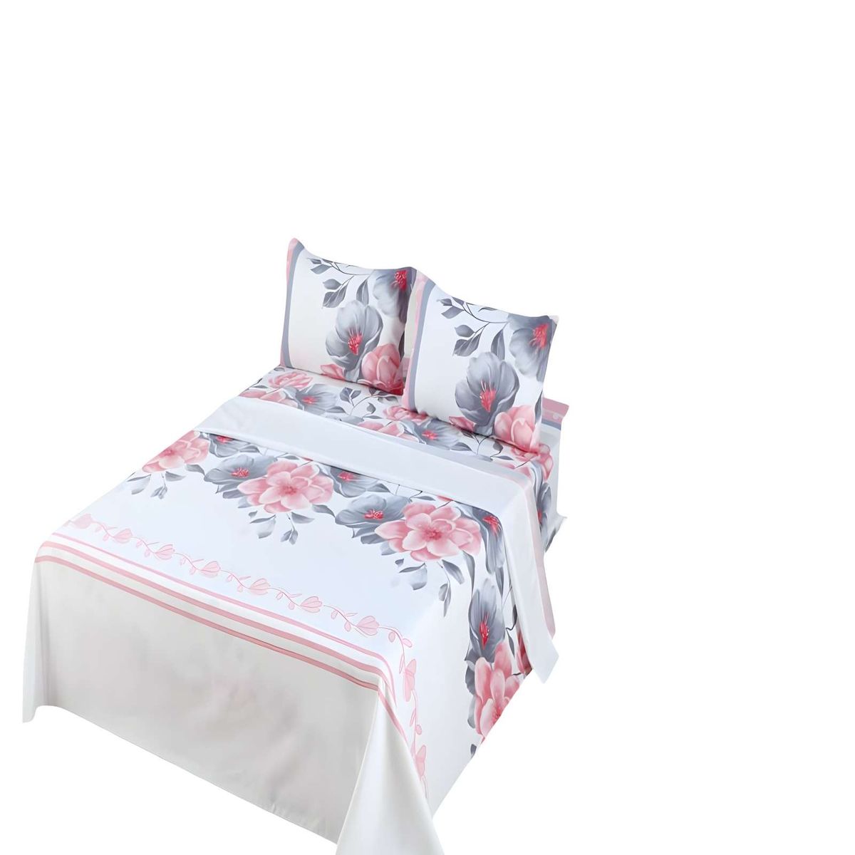 GENERICO - SET DE SABANAS SUAVES SUPER-KING BLANCO C6