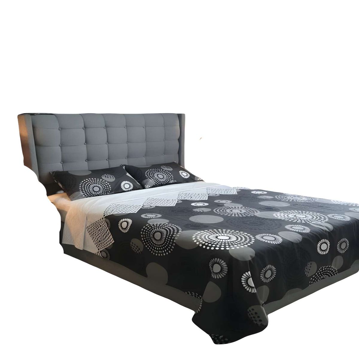 GENERICO - SET DE SABANAS SUAVES SUPER-KING NEGRO C2