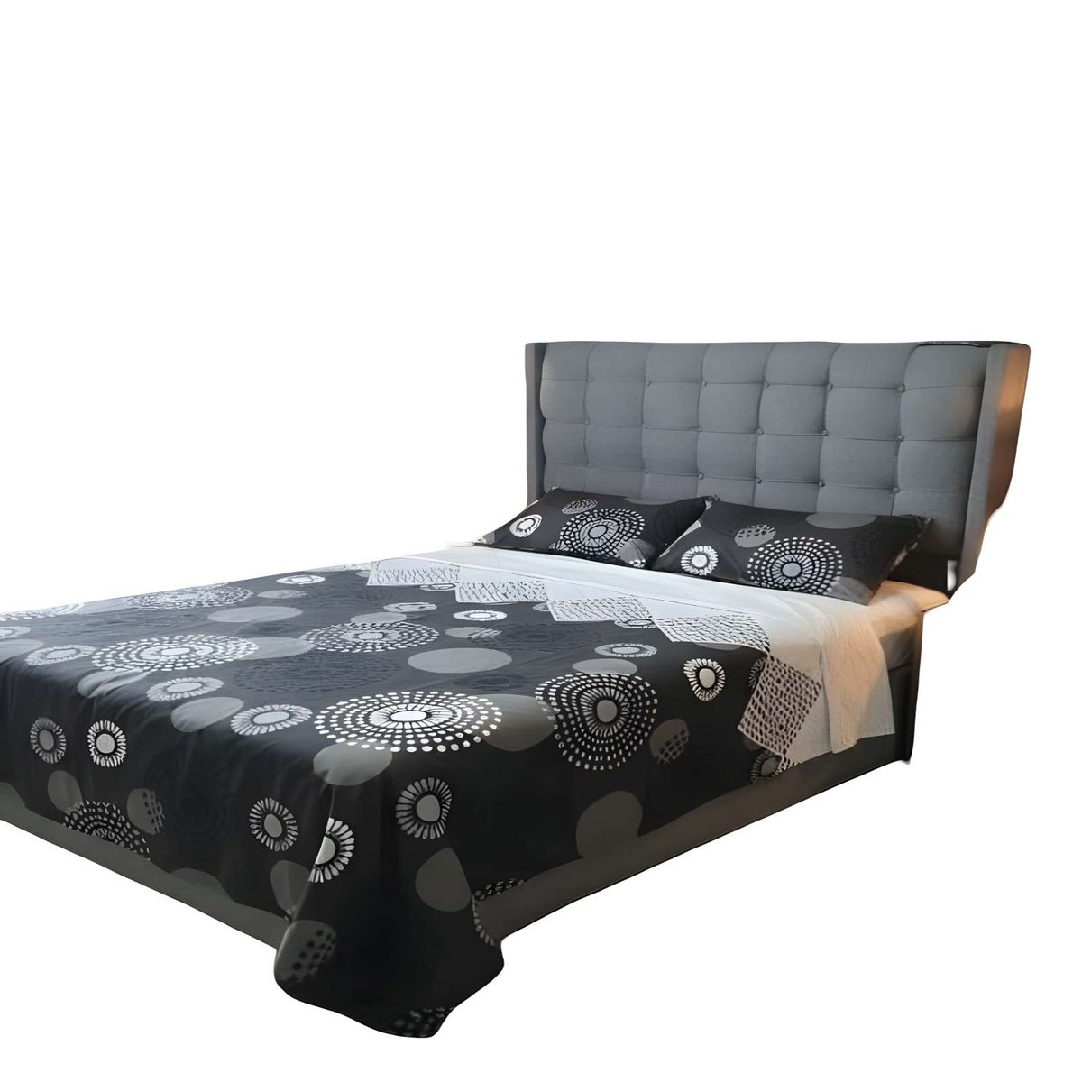 GENERICO - SET DE SABANAS SUAVES SUPER-KING NEGRO C2