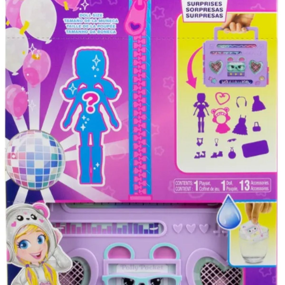 POLLY POCKET - POLLY POCKET FIESTA DISCO FASHION REVEAL