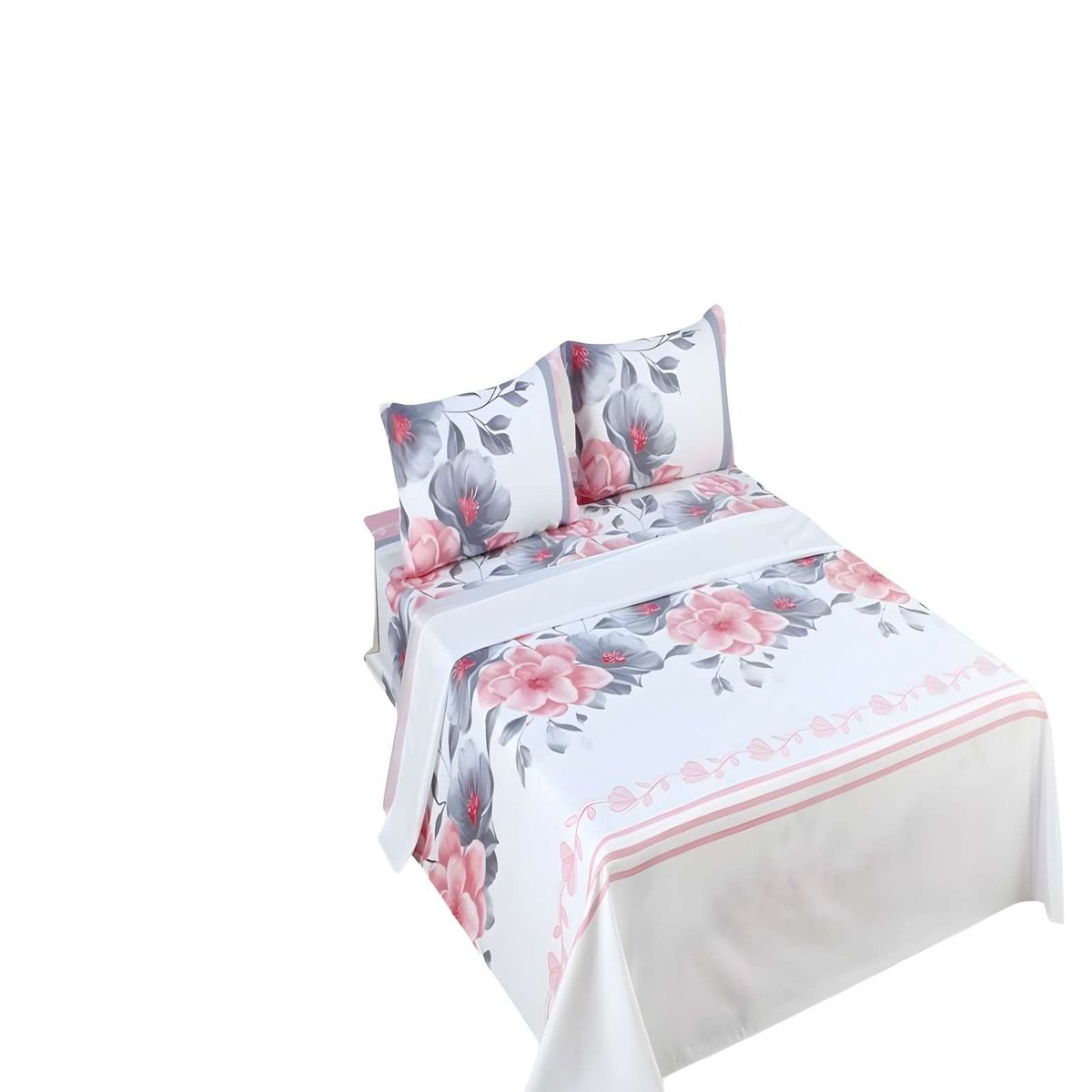 GENERICO - PACK DE SABANAS ULTRA SUAVES 2 PLAZAS BLANCO C6