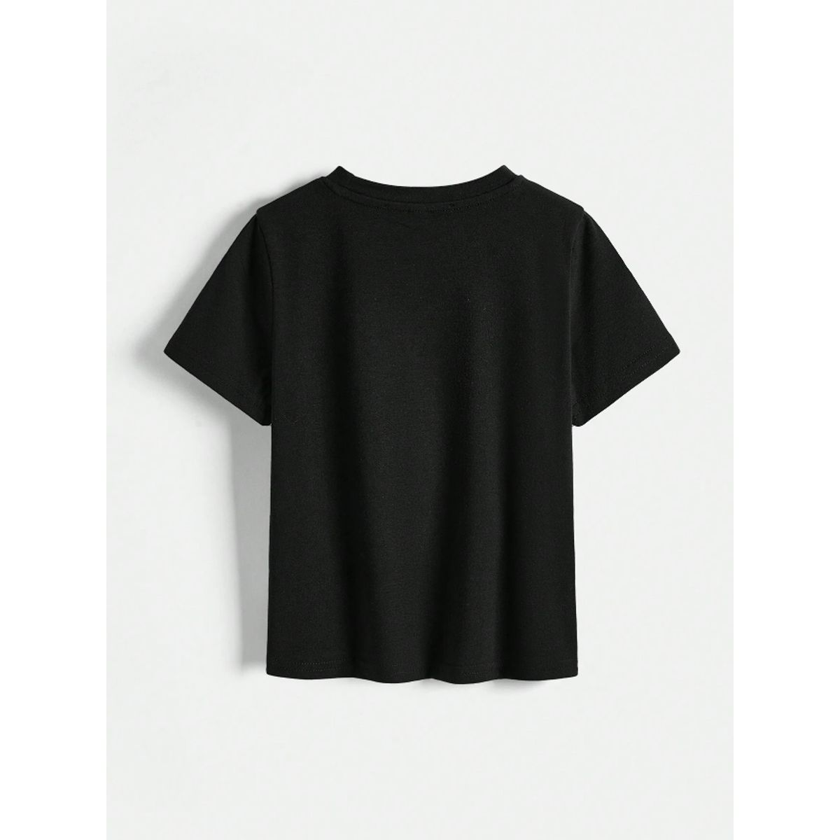 KIRAMA CLOTHING STORE - Camiseta Infantil Manga Corta Dibujos Animados  Negro