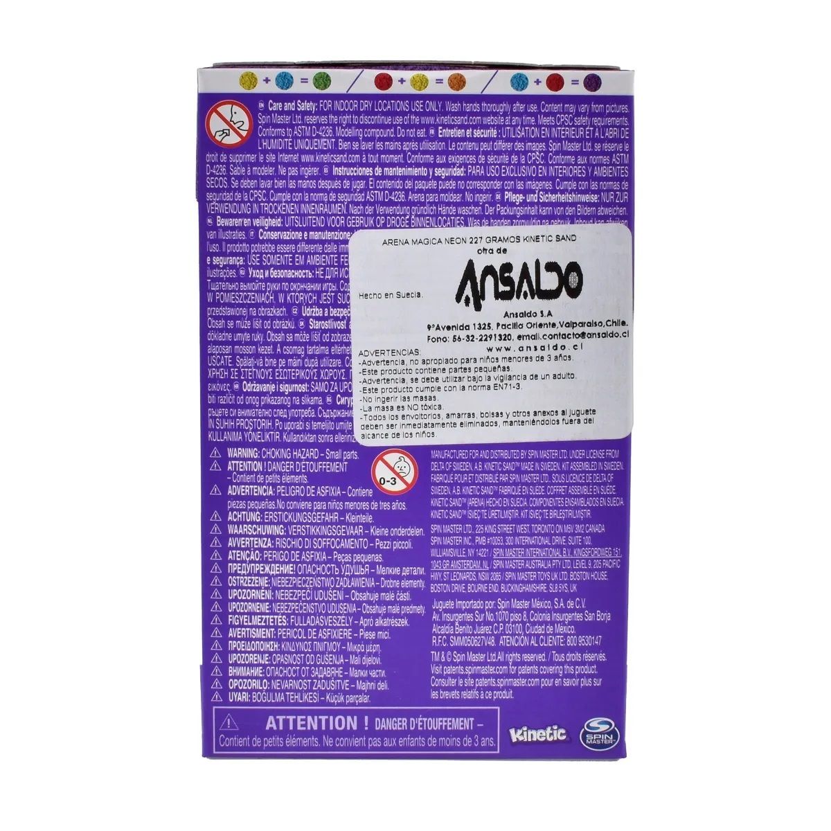 KINETIC SAND - Arena Mágica Neón 227 Gramos Kinetic Sand - Variedades