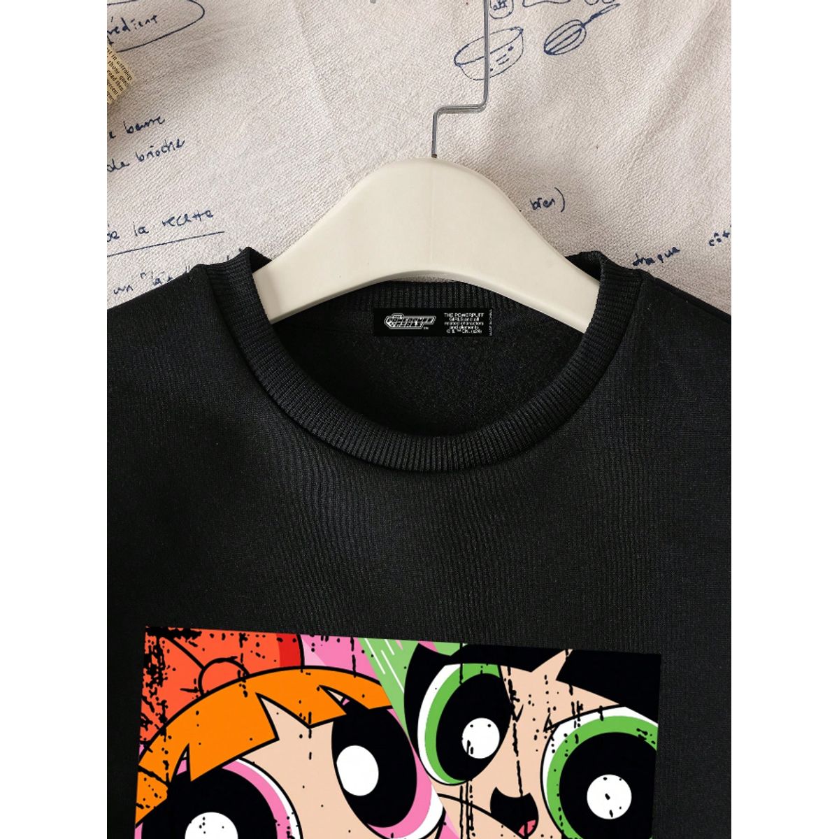 KIRAMA CLOTHING STORE - Polerón Infantil Powerpuff Girls Estampado  Negro