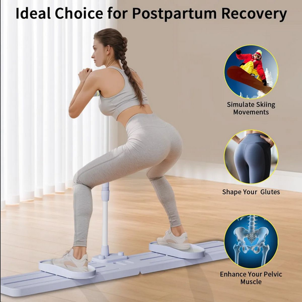 GENERICO - Maquina De Ejercicio Aductores Abdominales Plegable Tonificador Muscular