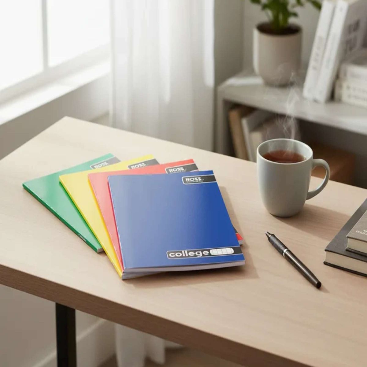 GENERICO - CUADERNOS COLLAGE PACK DE 10 Unidades ROSS 7mm 80 Hojas