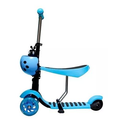 Imagen 2 del producto Scooter Monopatin 3 En 1 Triple Led Asiento azul
