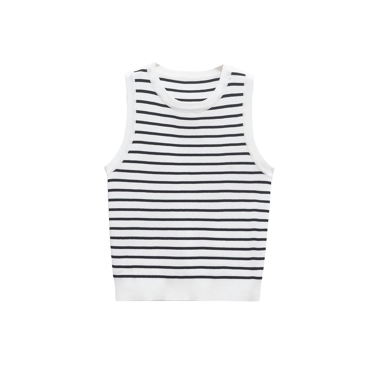 VELVET - Camiseta Rayas Ajustado Celine Blanco