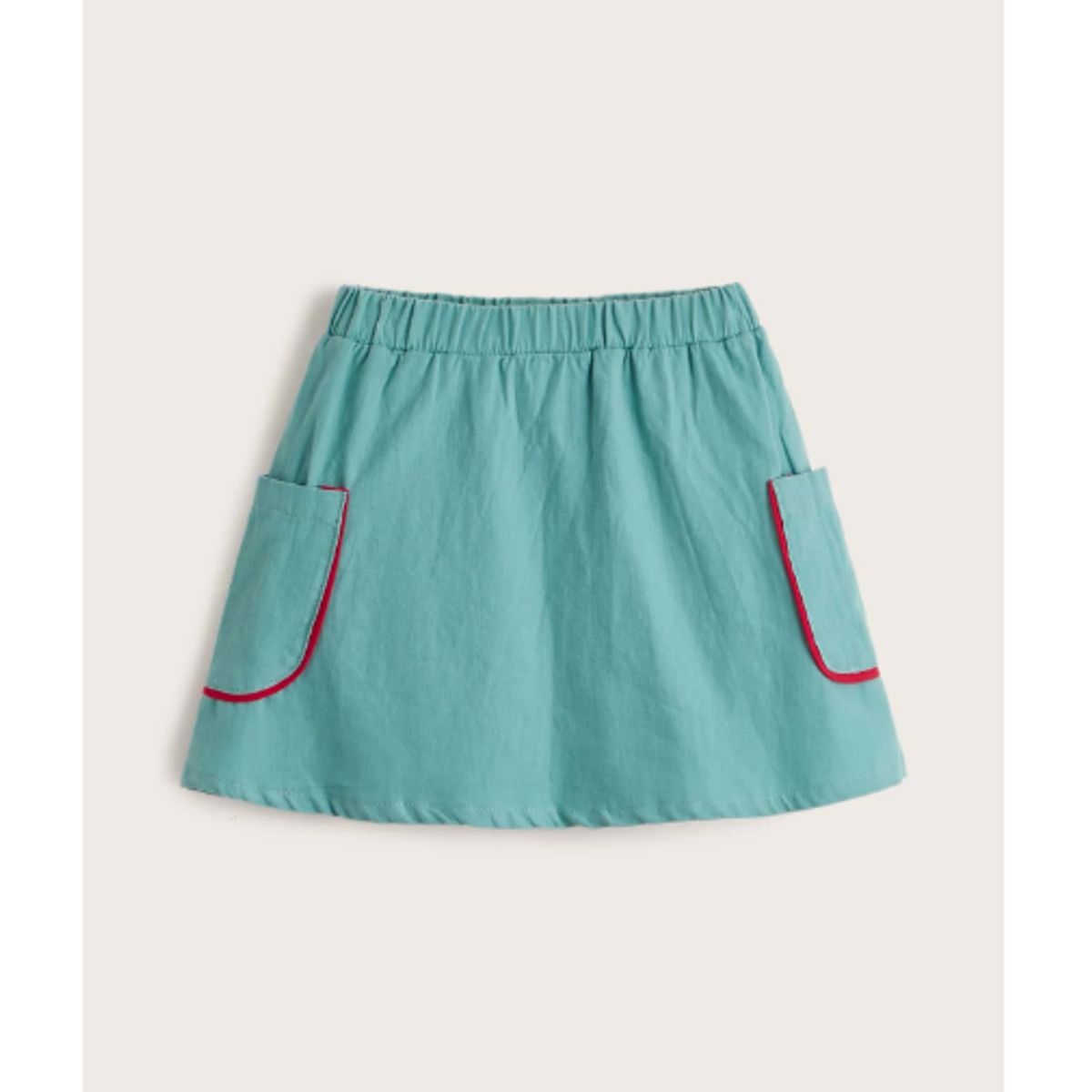 KIRAMA CLOTHING STORE - Falda Infantil A Línea con Bolsillos  Verde