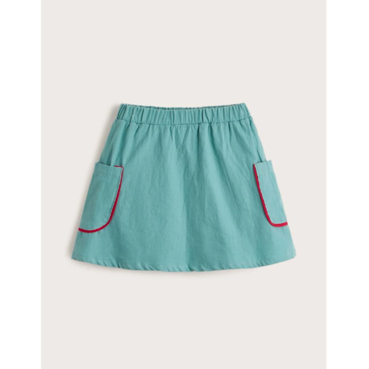 KIRAMA CLOTHING STORE - Falda Infantil A Línea con Bolsillos  Verde