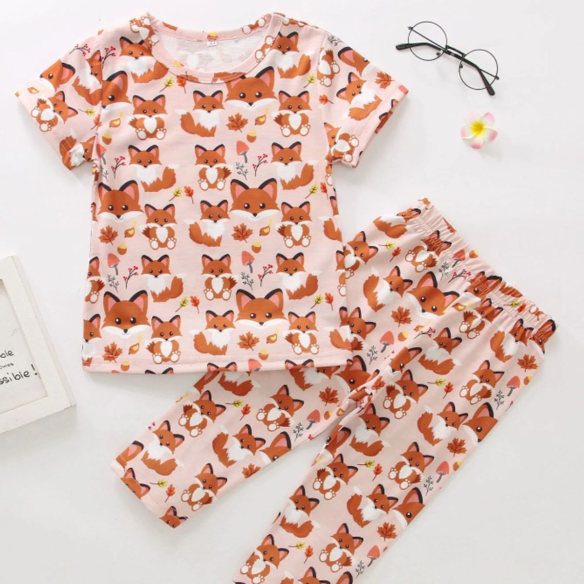 KIRAMA CLOTHING STORE - Conjunto Infantil Estampado Zorritos  Multicolor