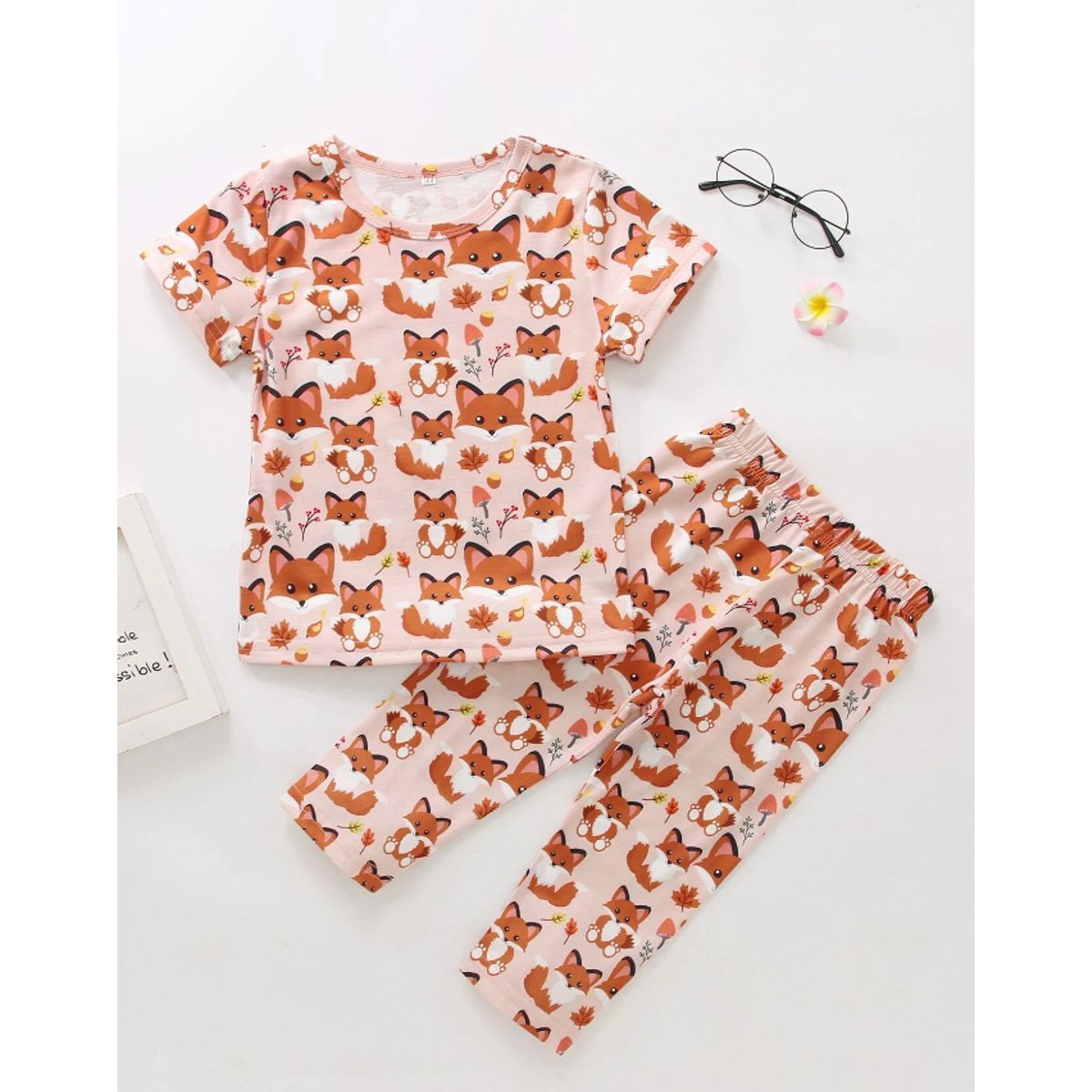 KIRAMA CLOTHING STORE - Conjunto Infantil Estampado Zorritos  Multicolor