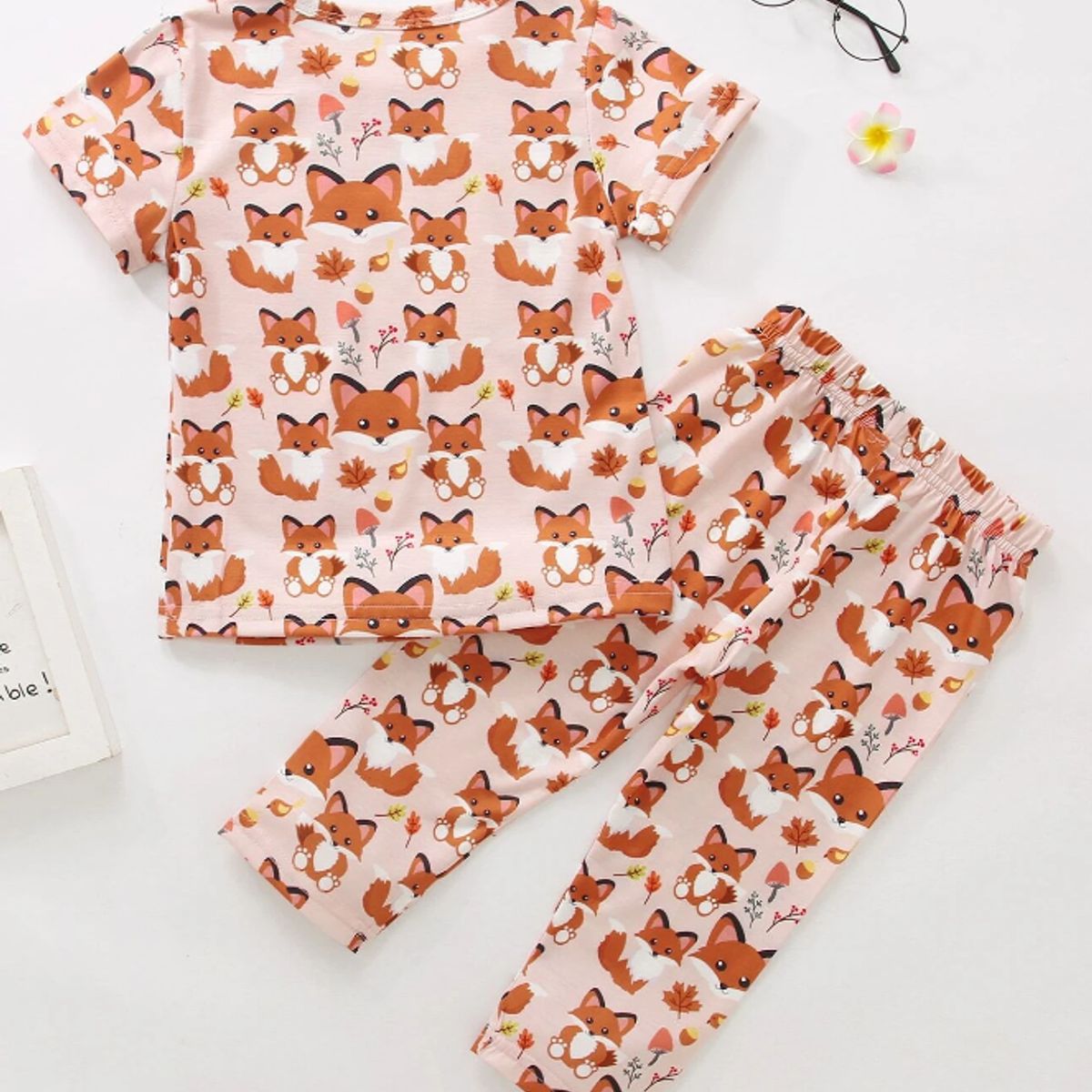 KIRAMA CLOTHING STORE - Conjunto Infantil Estampado Zorritos  Multicolor