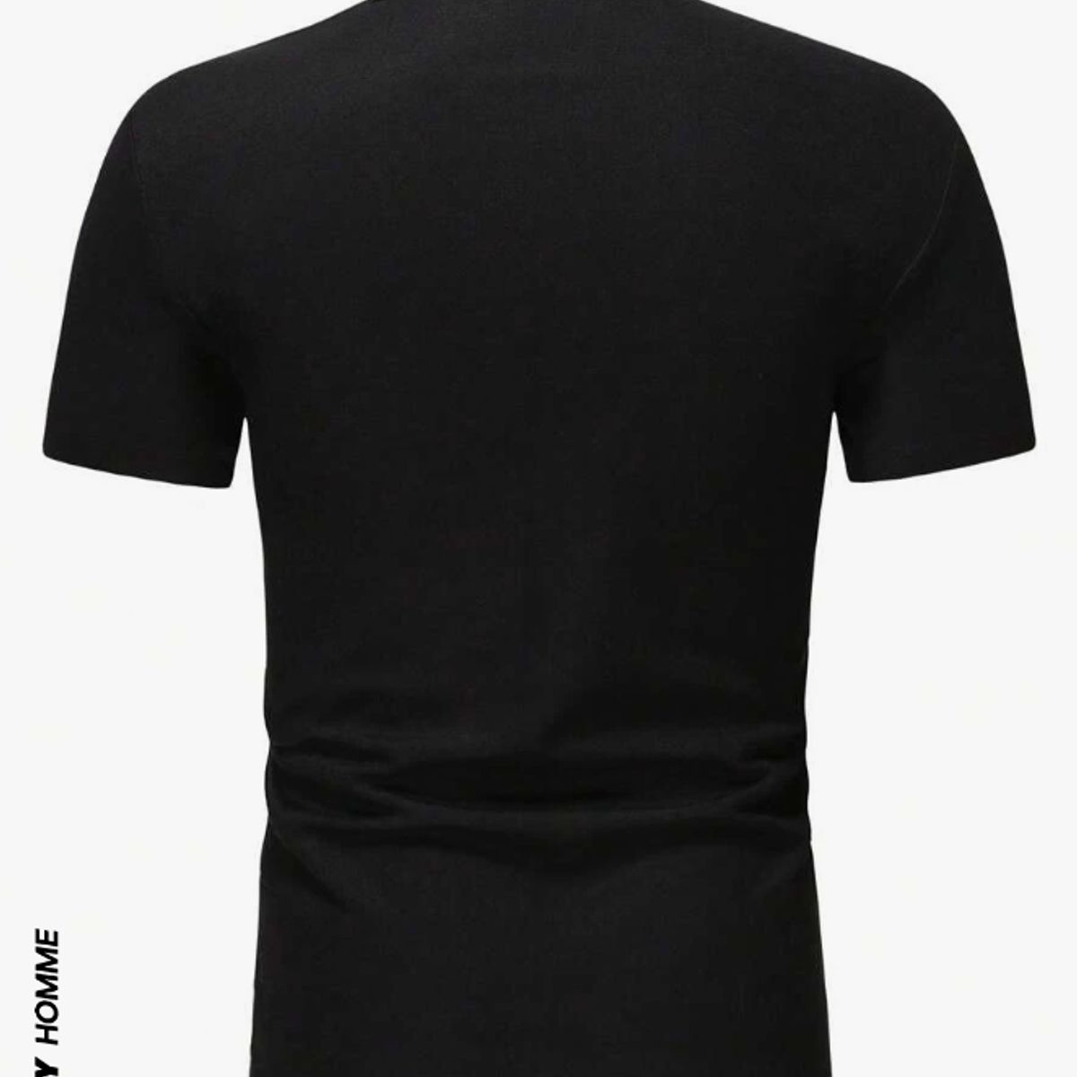 KIRAMA CLOTHING STORE - Polo Masculino Multicolor Geométrico  Negro y Gris