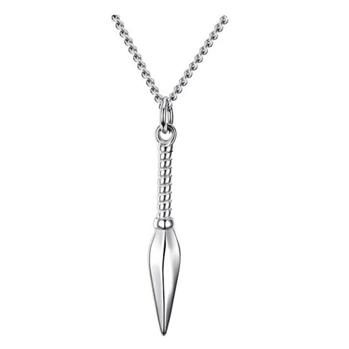 GENERICO - Collar De Kunai Silver Titanio Hombre Mujer Moda 2019 I