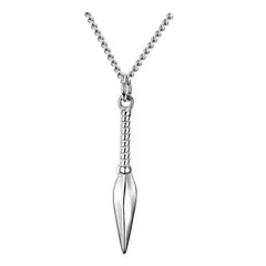 GENERICO - Collar De Kunai Silver Titanio Hombre Mujer Moda 2019 I