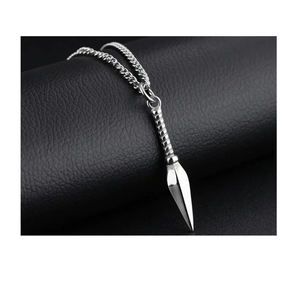 GENERICO - Collar De Kunai Silver Titanio Hombre Mujer Moda 2019 I